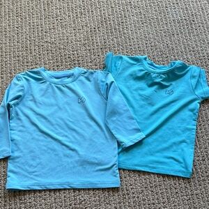 Kids Aqua and Blue Rashguard Set